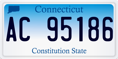 CT license plate AC95186
