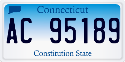 CT license plate AC95189