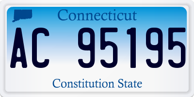 CT license plate AC95195