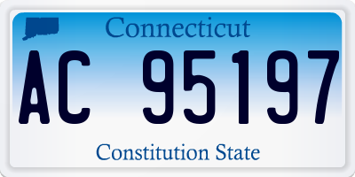 CT license plate AC95197