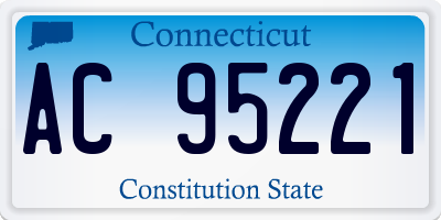 CT license plate AC95221