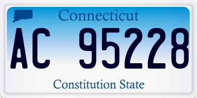 CT license plate AC95228