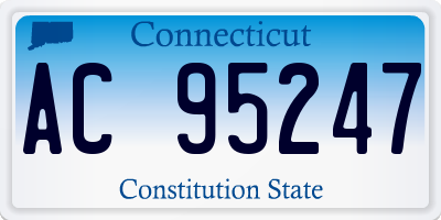 CT license plate AC95247