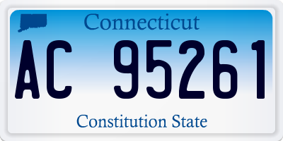 CT license plate AC95261