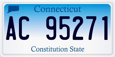 CT license plate AC95271