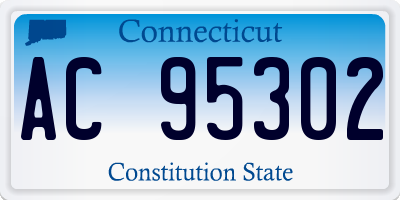 CT license plate AC95302