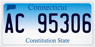 CT license plate AC95306