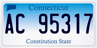 CT license plate AC95317