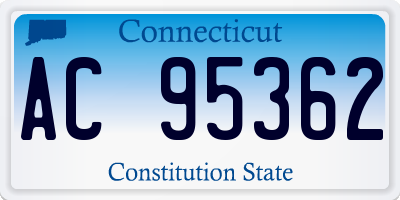 CT license plate AC95362