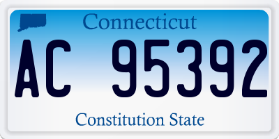 CT license plate AC95392