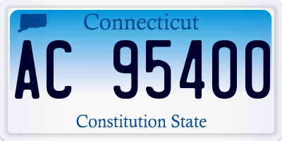 CT license plate AC95400