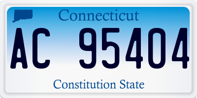 CT license plate AC95404