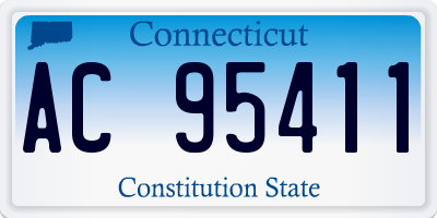 CT license plate AC95411