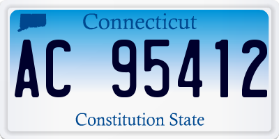 CT license plate AC95412