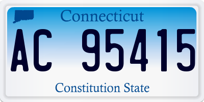 CT license plate AC95415