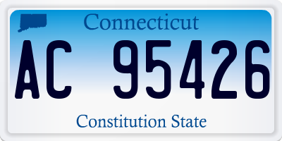 CT license plate AC95426