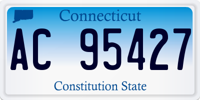 CT license plate AC95427
