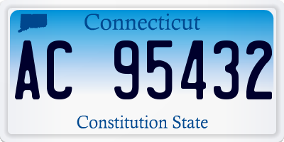 CT license plate AC95432