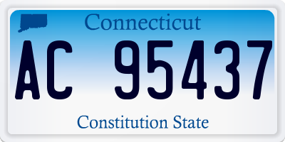 CT license plate AC95437