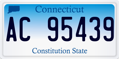 CT license plate AC95439
