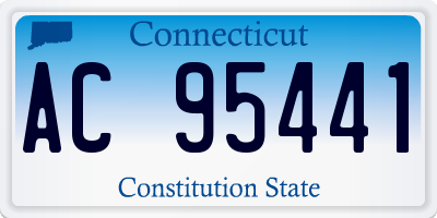 CT license plate AC95441
