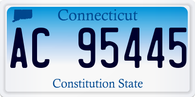 CT license plate AC95445