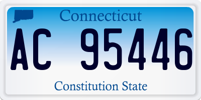 CT license plate AC95446