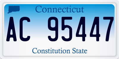 CT license plate AC95447