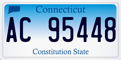 CT license plate AC95448