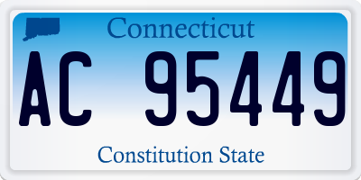 CT license plate AC95449