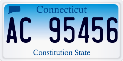 CT license plate AC95456