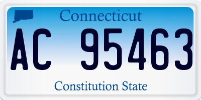 CT license plate AC95463
