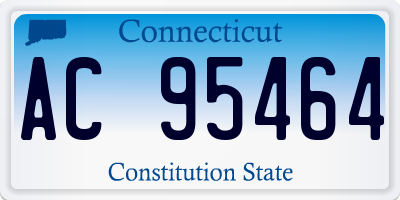 CT license plate AC95464