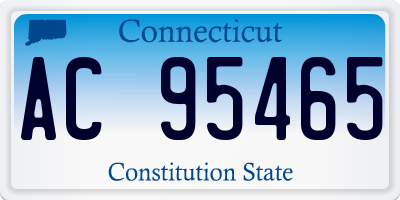 CT license plate AC95465