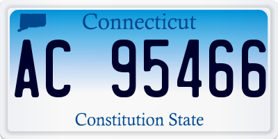 CT license plate AC95466