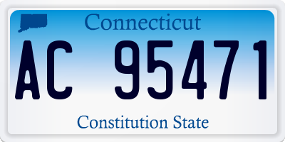 CT license plate AC95471