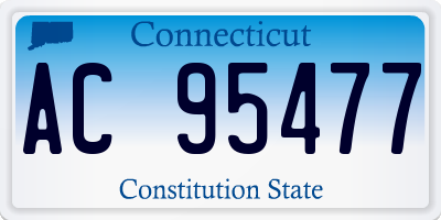 CT license plate AC95477