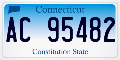 CT license plate AC95482
