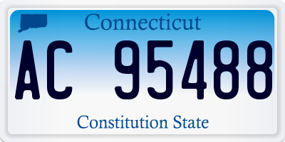 CT license plate AC95488