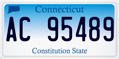 CT license plate AC95489