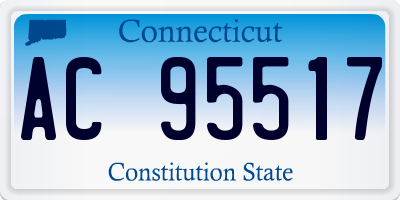 CT license plate AC95517