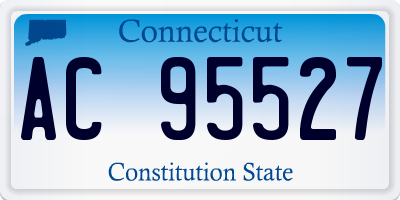 CT license plate AC95527