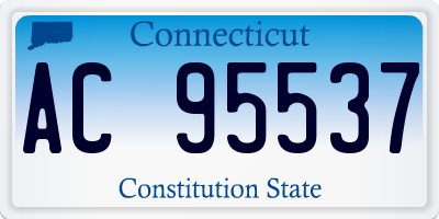 CT license plate AC95537