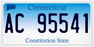 CT license plate AC95541