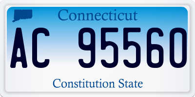 CT license plate AC95560