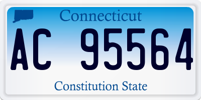 CT license plate AC95564
