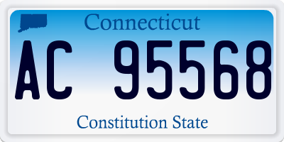 CT license plate AC95568