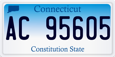 CT license plate AC95605
