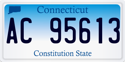 CT license plate AC95613