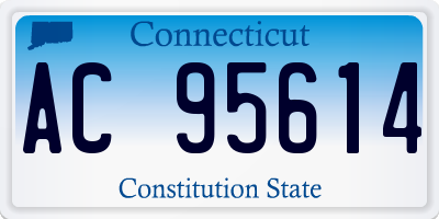 CT license plate AC95614